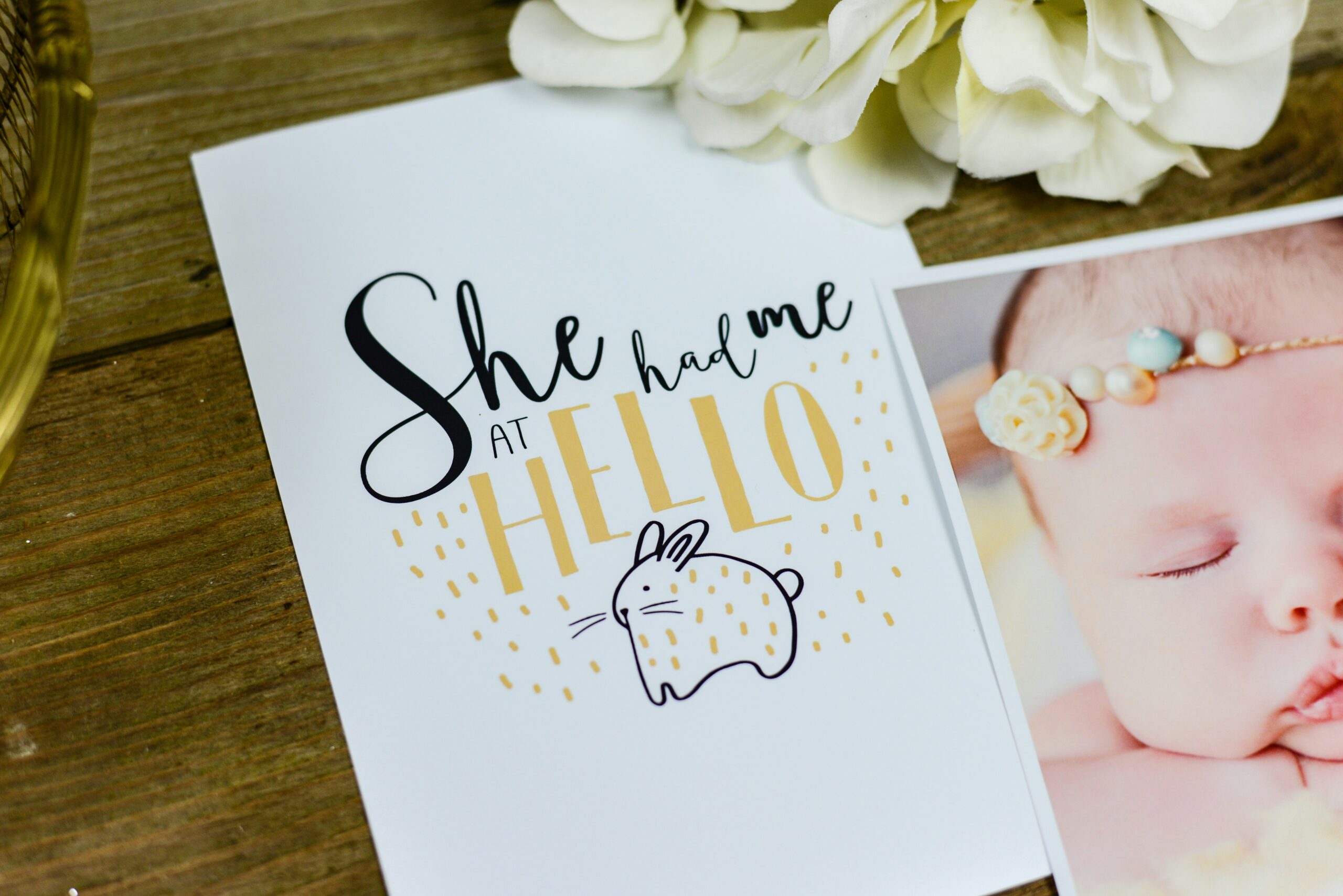 New baby card