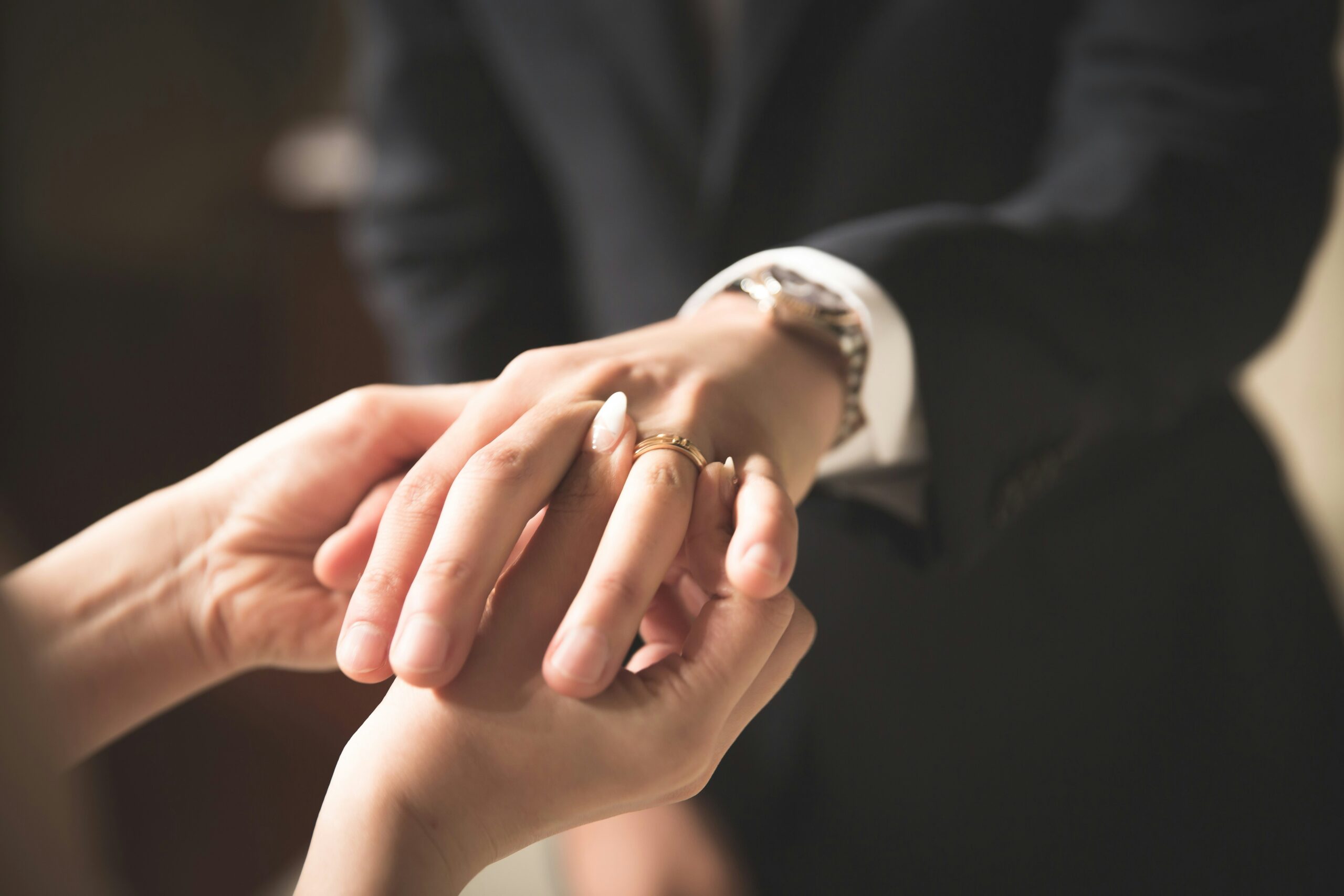 Exchanging wedding rings