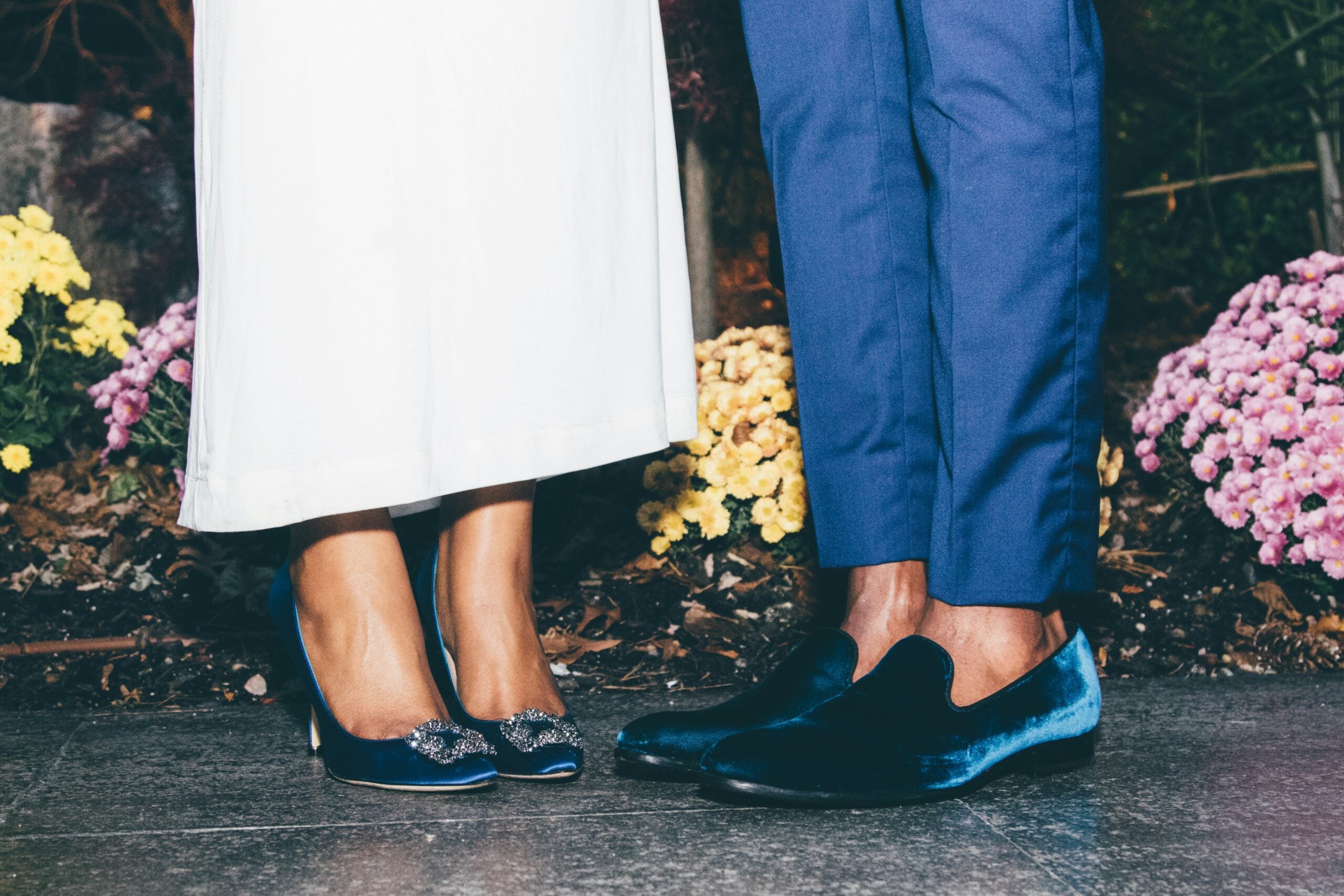 Blue shoes